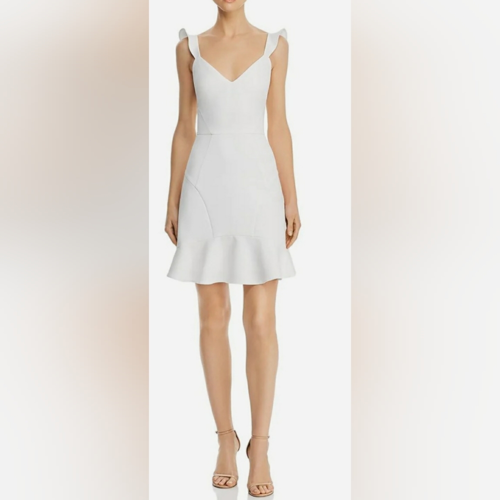 RUFFLED MINI COCKTAIL DRESS